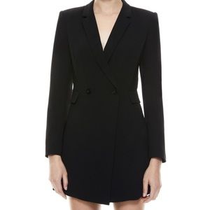 New! With Tags! Alice & Olivia Kyrie Tuxedo Skort Romper Black, Size 0